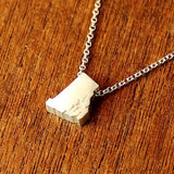 Rhode Island Silhouette Necklace