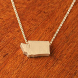 Washington State Silhouette Necklace