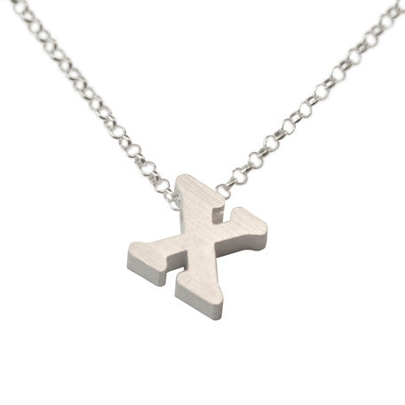 Initial Necklace - X