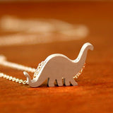 Brontosaurus Silhouette Necklace