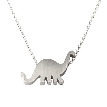 Brontosaurus Silhouette Necklace
