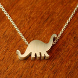 Brontosaurus Silhouette Necklace