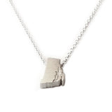 Rhode Island Silhouette Necklace