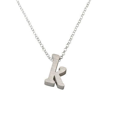 Initial Necklace - K
