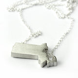 Massachusetts Silhouette Necklace