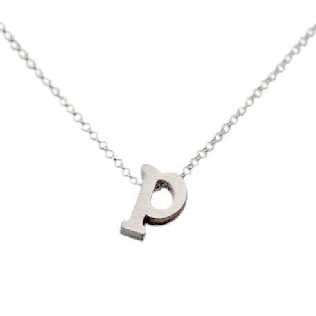 Initial Necklace - P