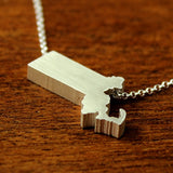 Massachusetts Silhouette Necklace