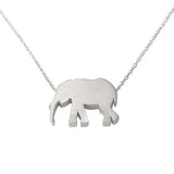 Elephant Silhouette Necklace