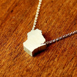 Wisconsin Silhouette Necklace