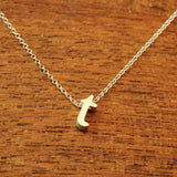 Initial Necklace - T