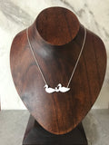 Duck Parents and Baby Silhouette Necklace